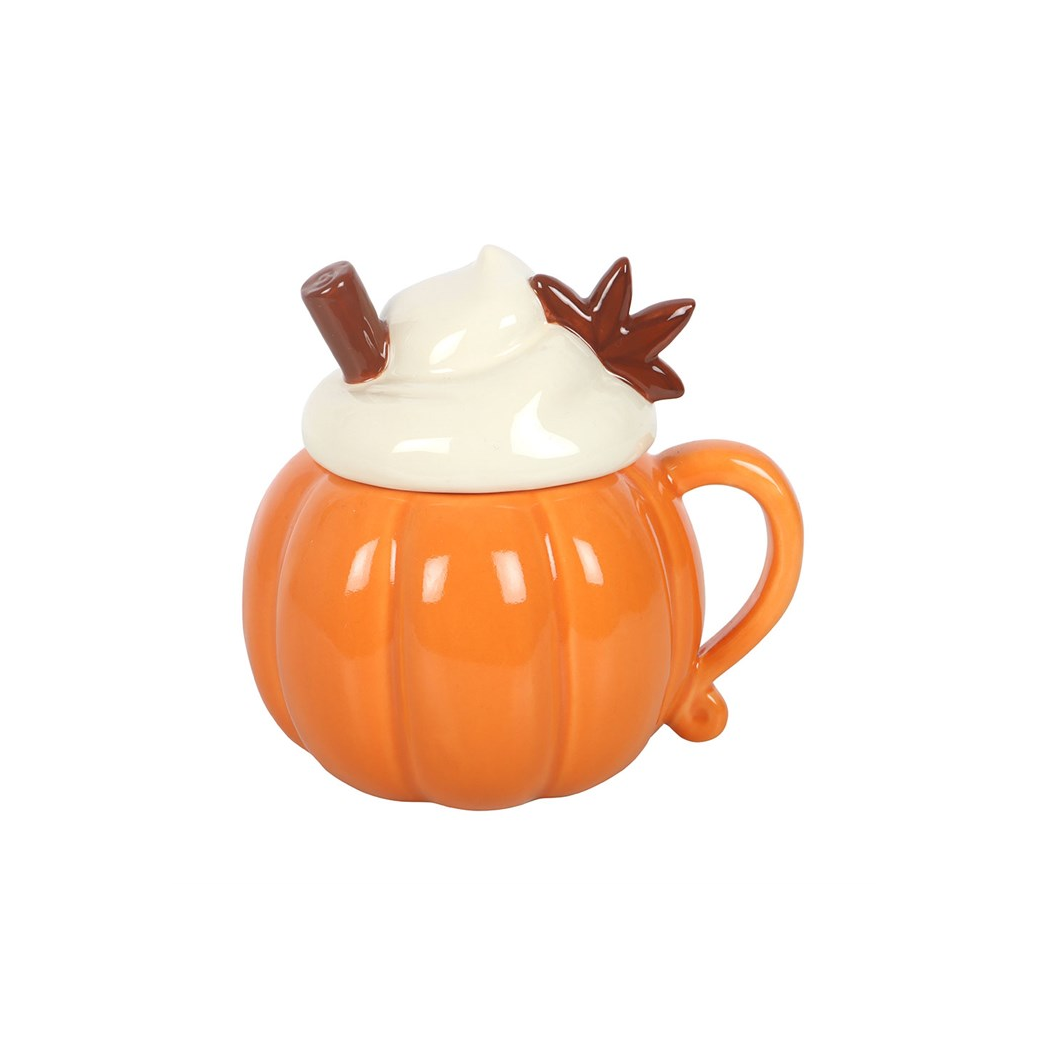 N/A Pumpkin Cream Lidded Oil Burner and Wax Warmer -