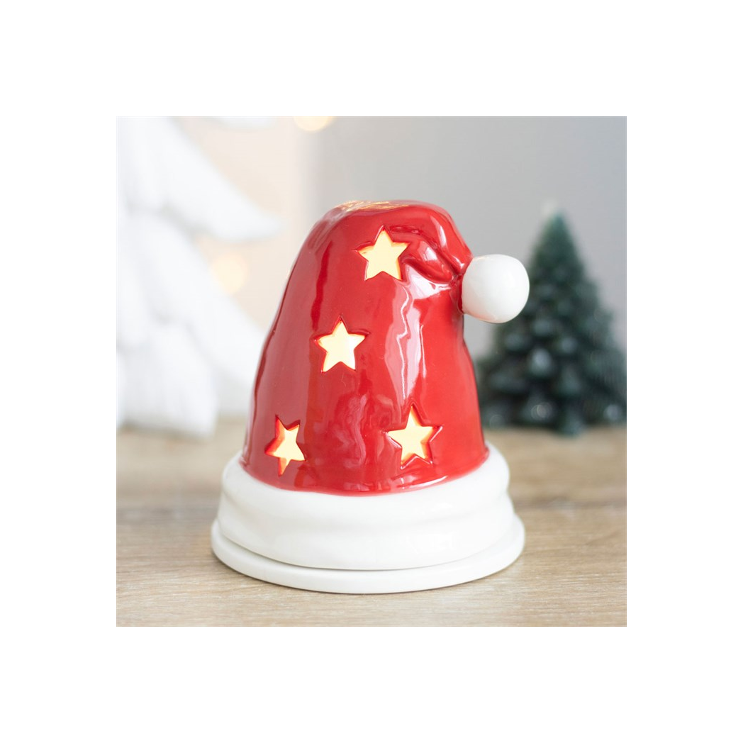 N/A Santa Hat Incense Cone Burner and Tealight Holder -