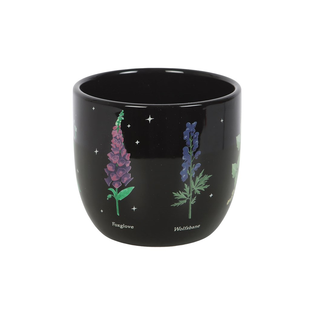 Poisonous Plants Plant Pot – A Darkly Elegant Ceramic Planter
