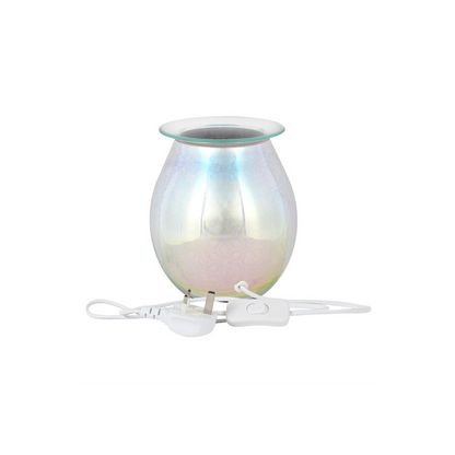 N/A 3D Geometric Flower Light Up Electric Oil Burner -