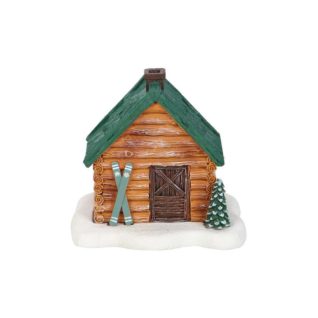 N/A Cabin Ski Chalet Incense Cone Holder -