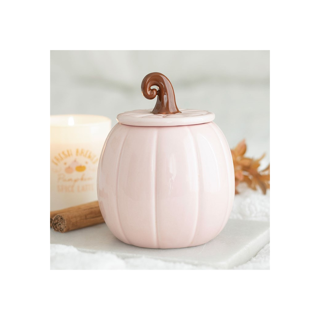 N/A Pink Curly Pumpkin Oil Burner -
