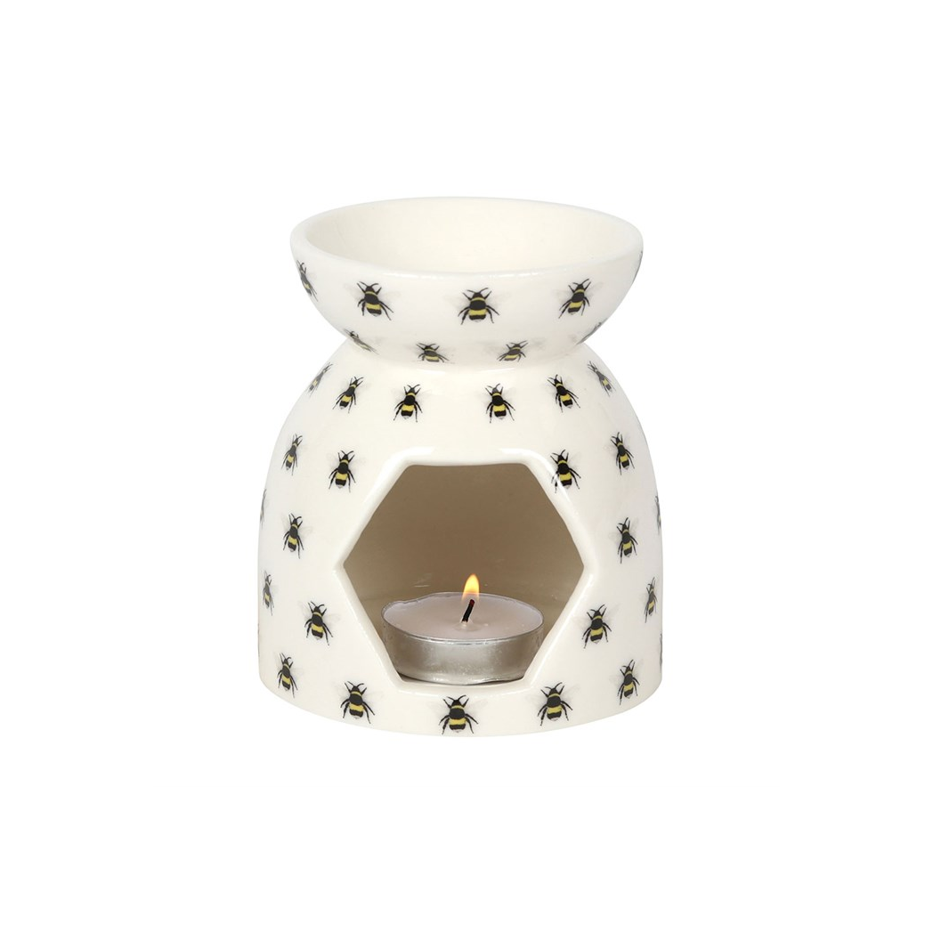 N/A All Over Bee Print Oil Burner -