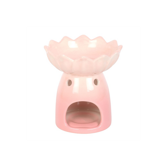 N/A Pink Water Lily Oil Burner and Wax Warmer -