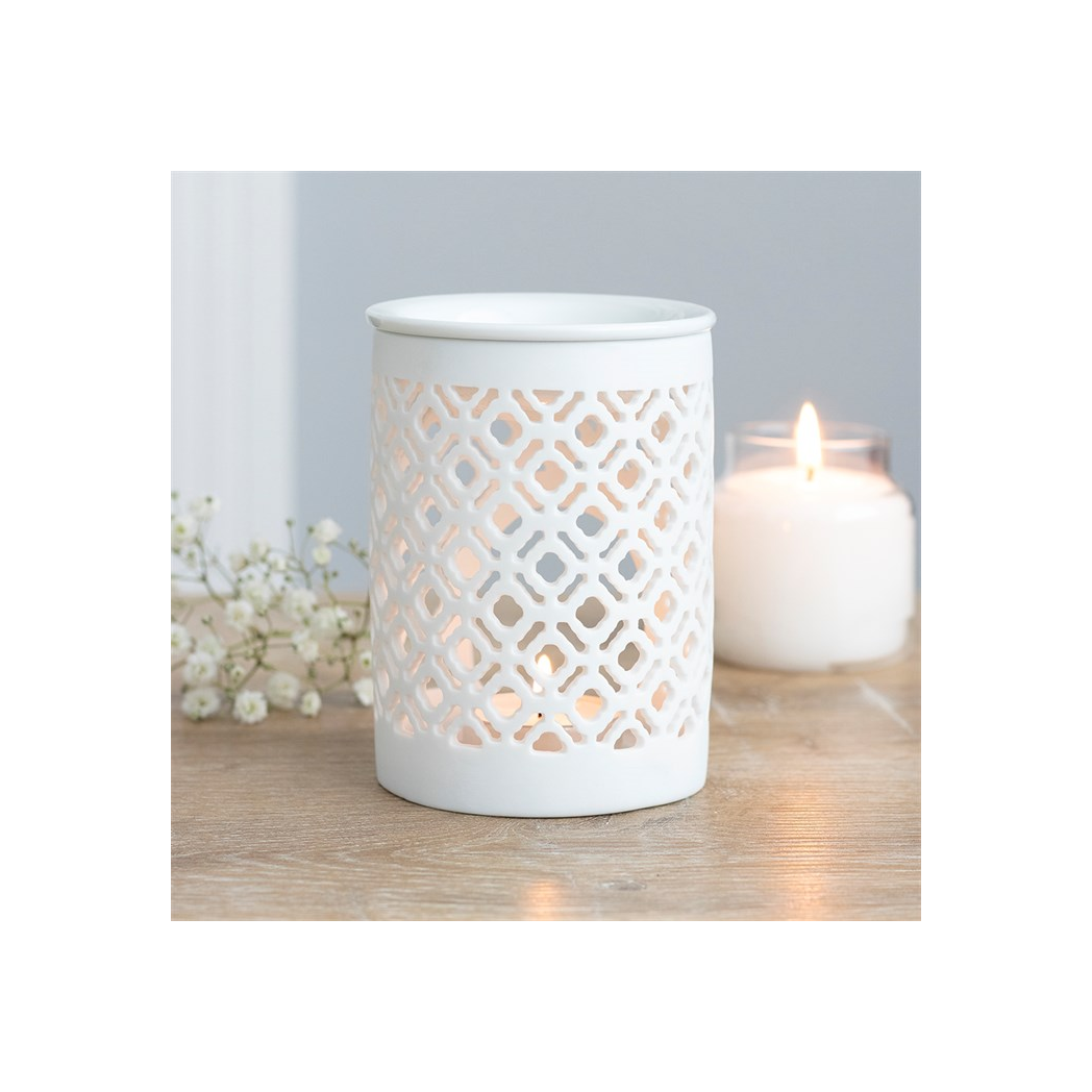 N/A Matte Lattice Cut Oil Burner -