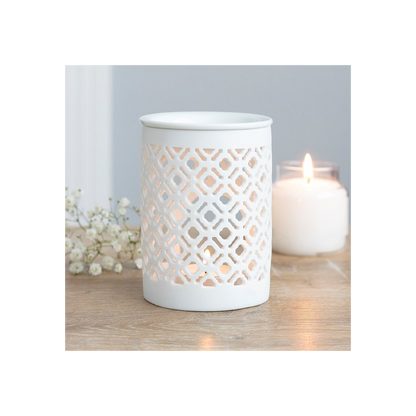 N/A Matte Lattice Cut Oil Burner -
