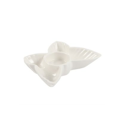 N/A White Butterfly Tealight Candle Holder -