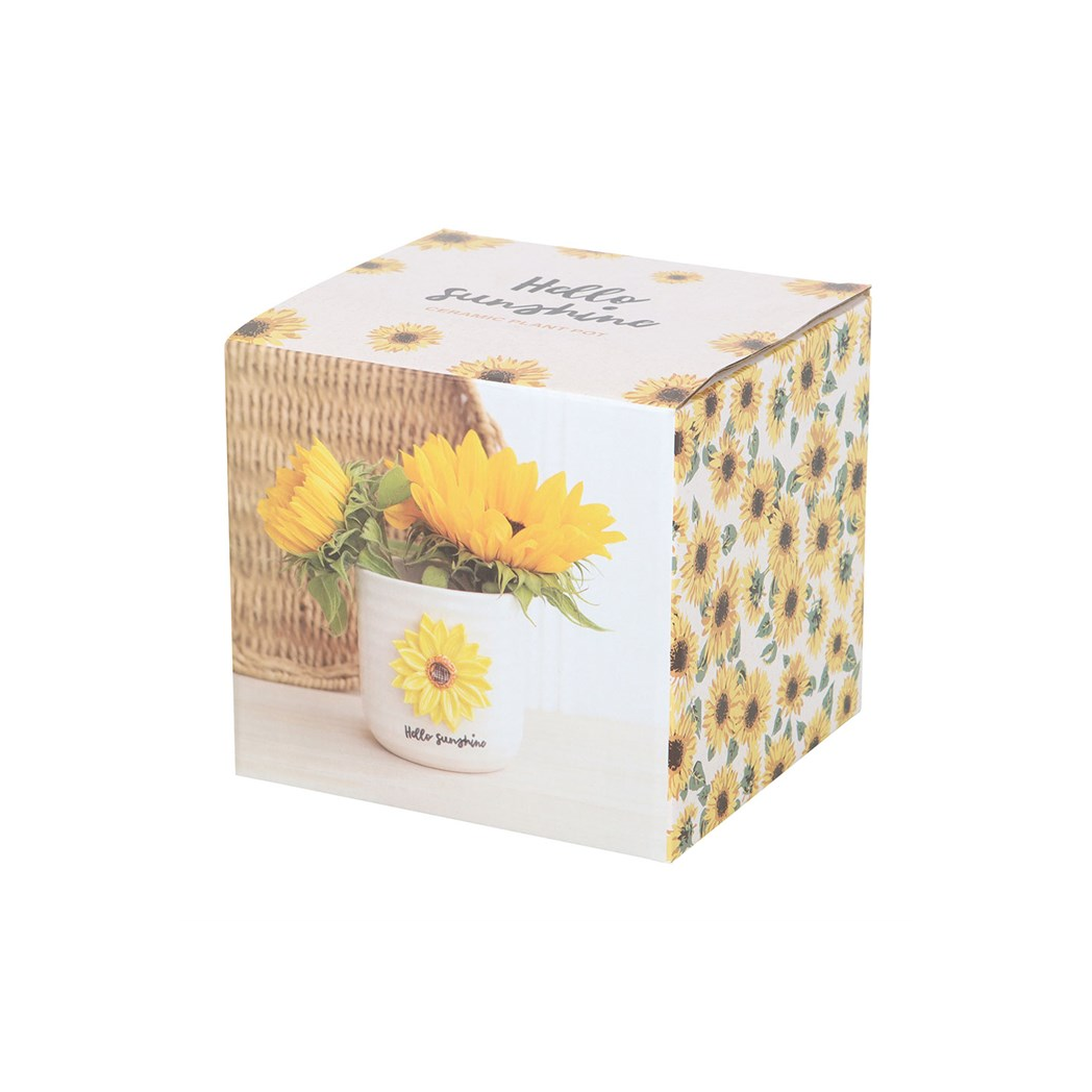 Hello Sunshine Plant Pot: Brighten Your Space with a 3D Sunflower Design