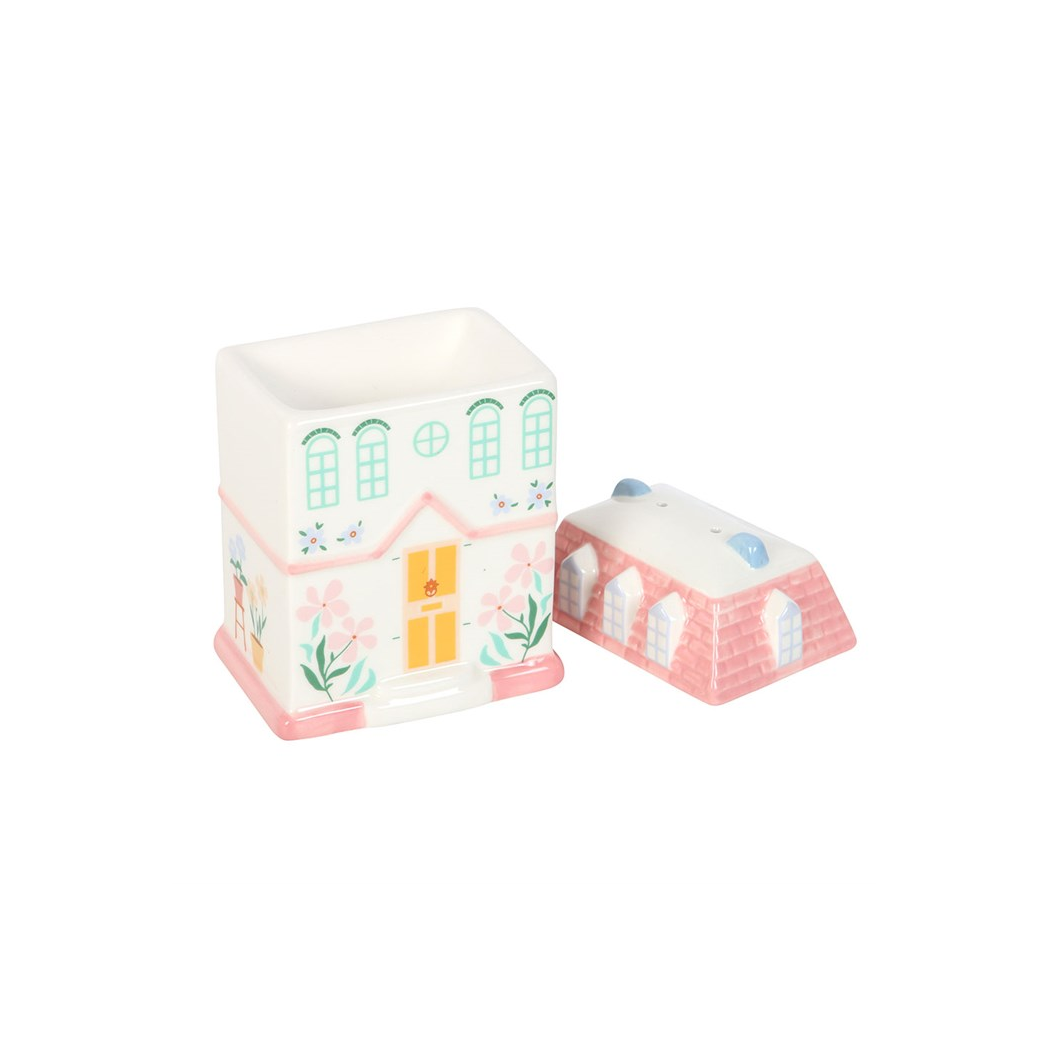 N/A Pastel House Oil Burner and Wax Warmer -