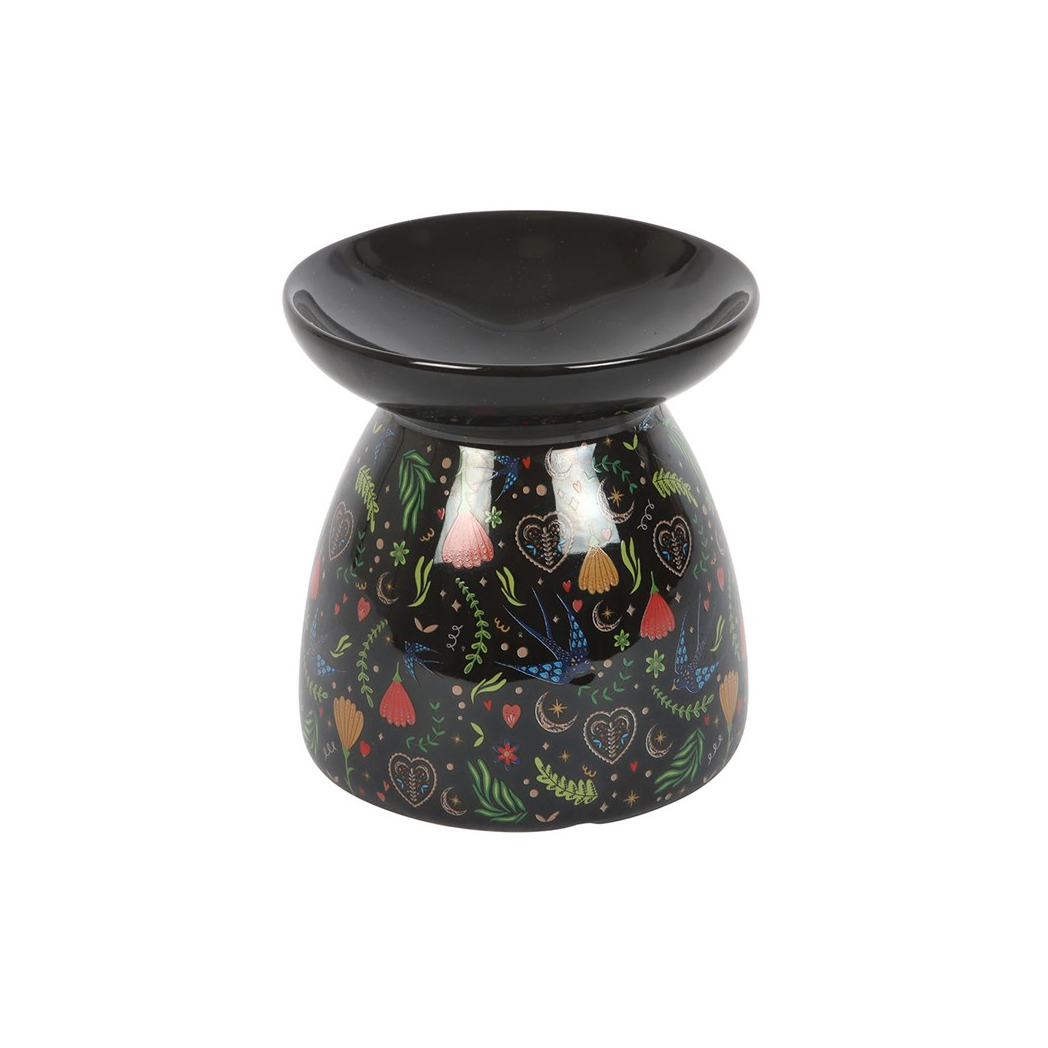 N/A Midnight Bloom Print Oil Burner -