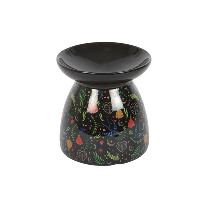 N/A Midnight Bloom Print Oil Burner -