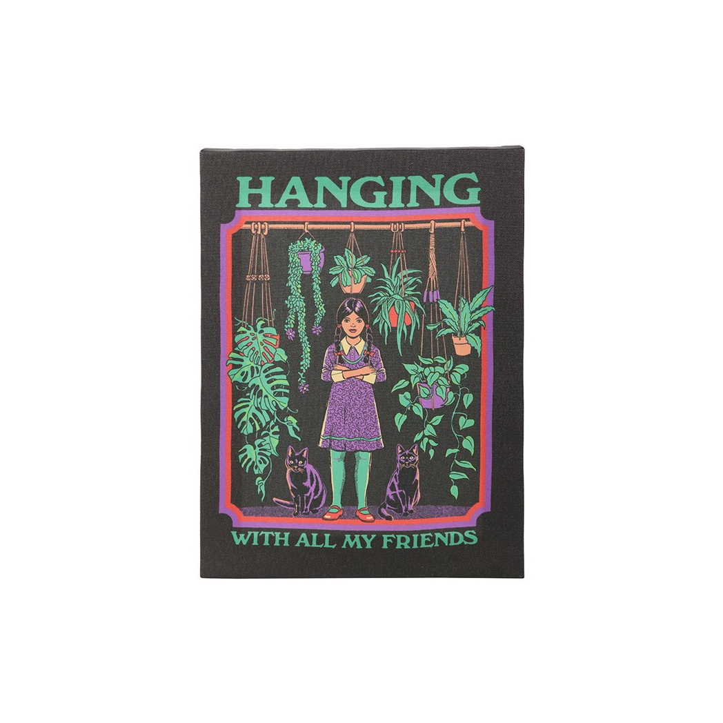 Steven Rhodes Canvas Plaque – Hanging With All My Friends, 19 x 25 cm