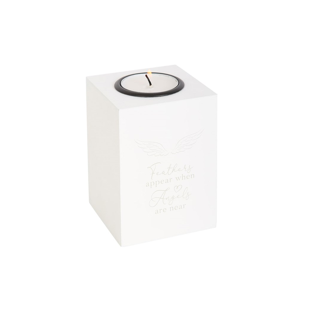 N/A Feathers Appear Angel Wing Tealight Holder -