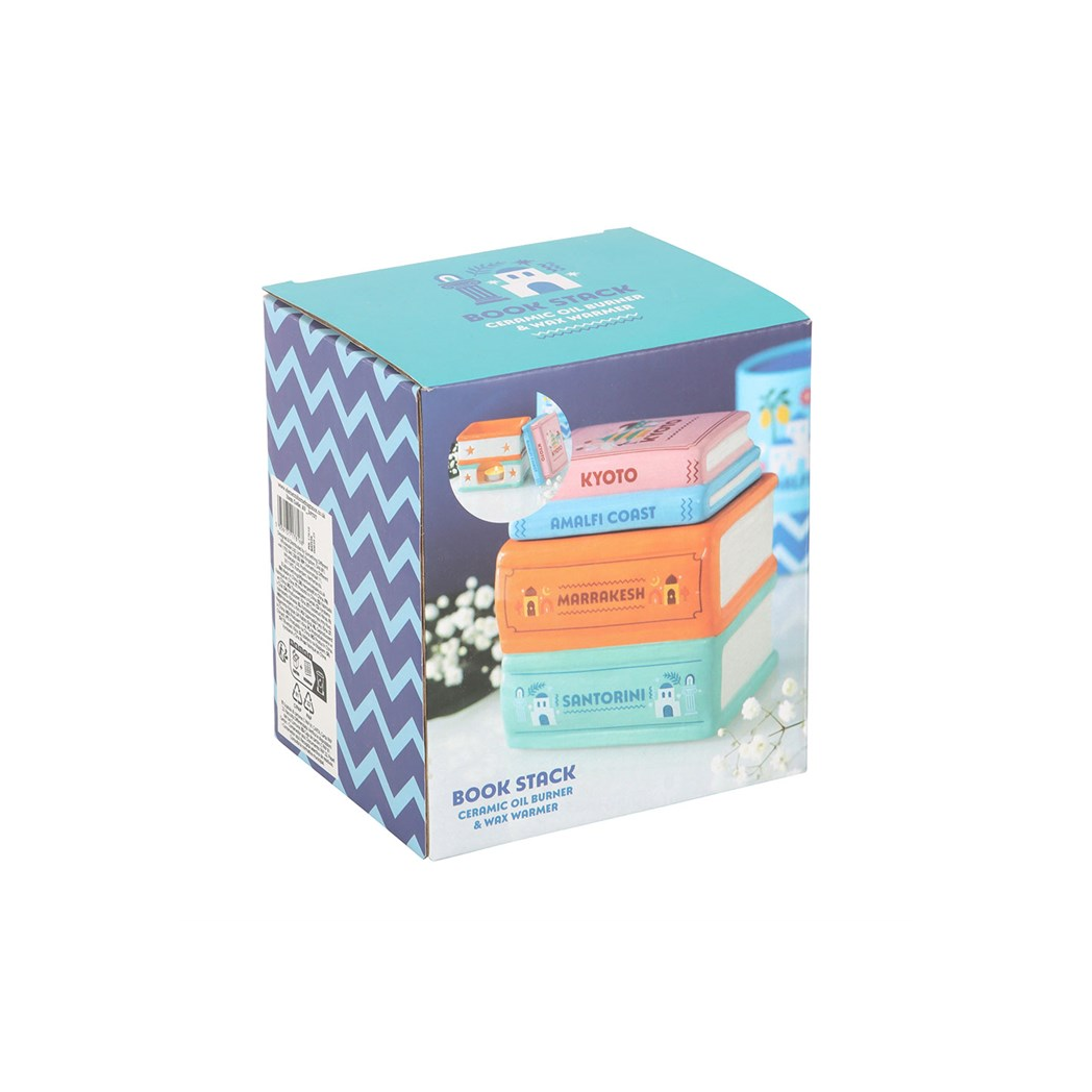 N/A Travel Book Stack Oil Burner and Wax Warmer -