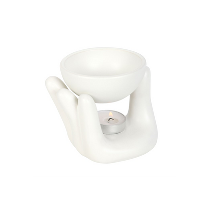 N/A White Hand Ceramic Oil Burner -