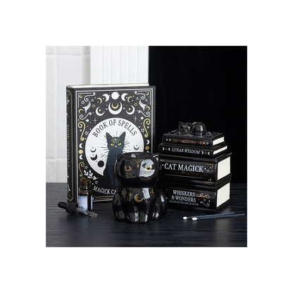 N/A Black Cat Magick Oil Burner -
