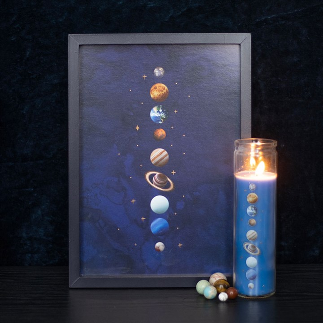 Framed Solar System Print – A Stellar Touch for Your Walls