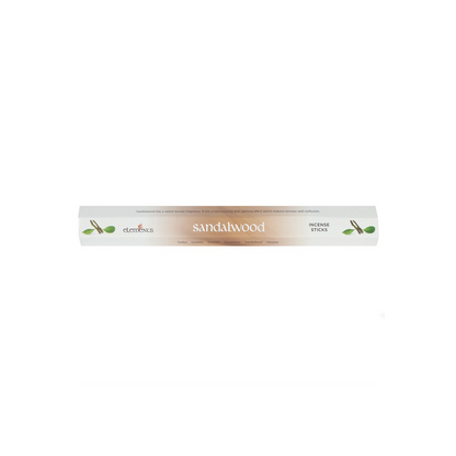Elements Sandalwood Incense Sticks – Set of 6 Packs (120 Sticks)