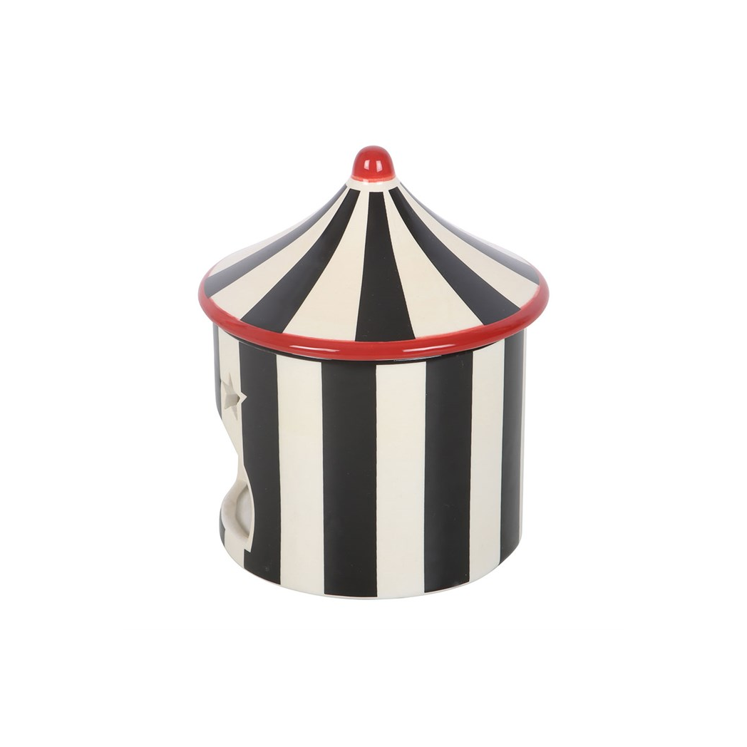 N/A Black Striped Circus Tent Oil Burner -