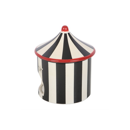N/A Black Striped Circus Tent Oil Burner -