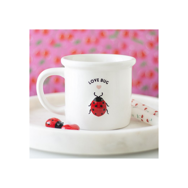 Love Bug Mug with 3D Ladybird