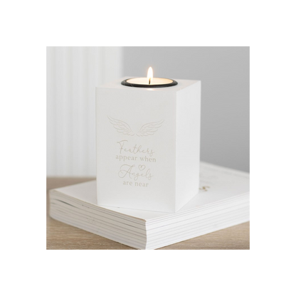 N/A Feathers Appear Angel Wing Tealight Holder -