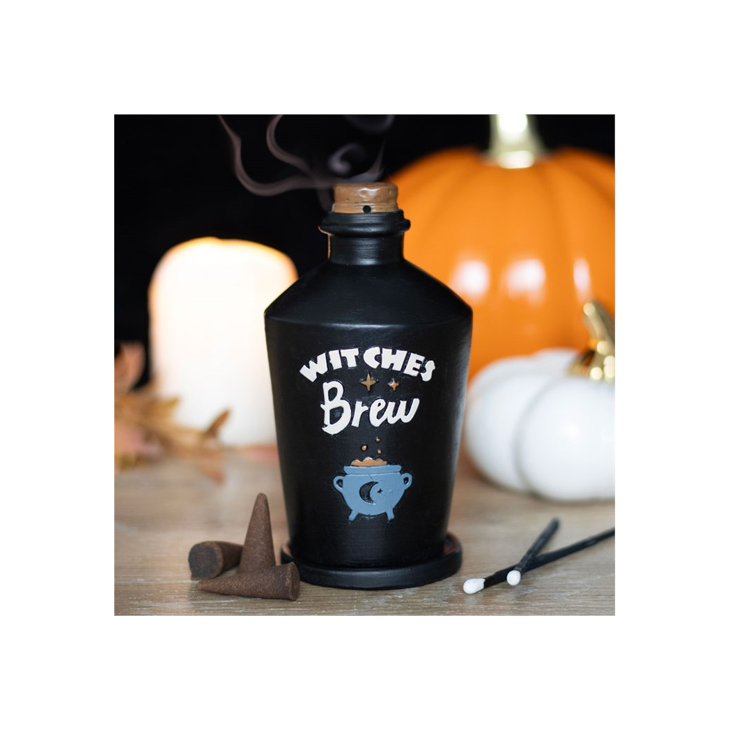 N/A Witches Brew Potion Bottle Incense Cone Burner -