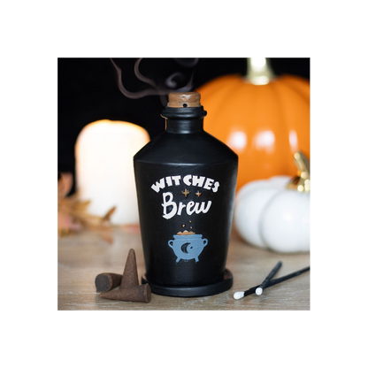 N/A Witches Brew Potion Bottle Incense Cone Burner -
