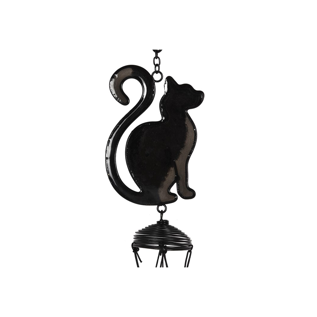 Black Cat Wind Chime – A Charming Touch for Your Garden