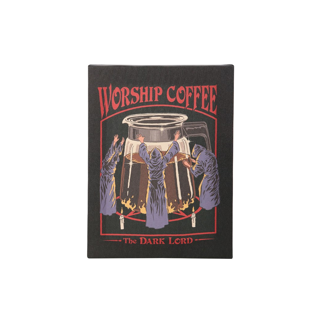 Steven Rhodes Coffee Canvas Plaque, 19 x 25 cm