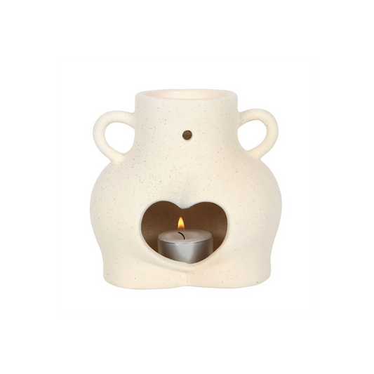 N/A Cream Speckle Bum Oil Burner -