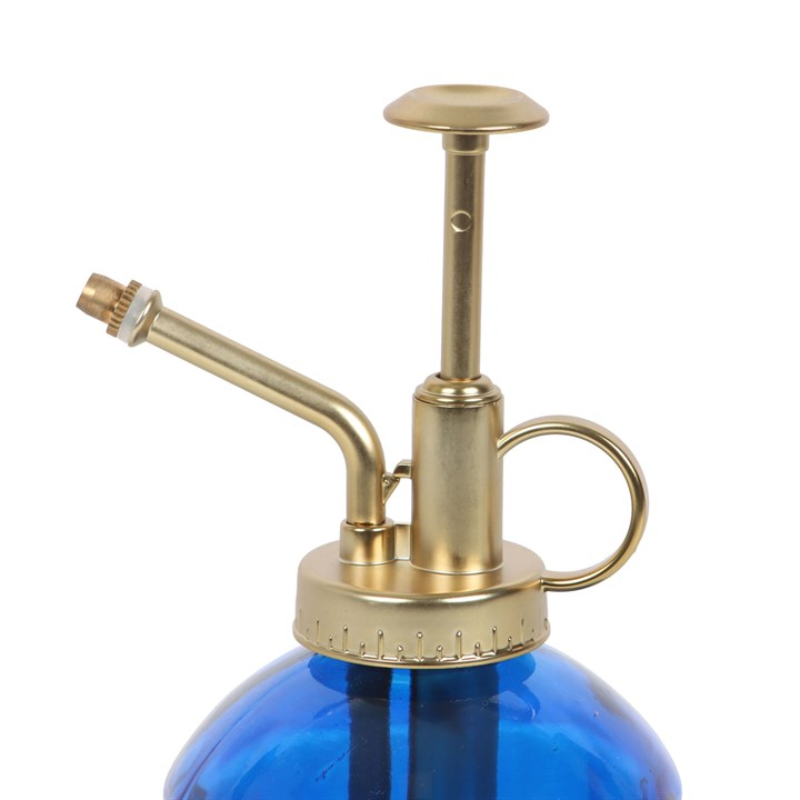 Elegant Blue Glass Plant Mister - Perfect for Nurturing Your Indoor Garden