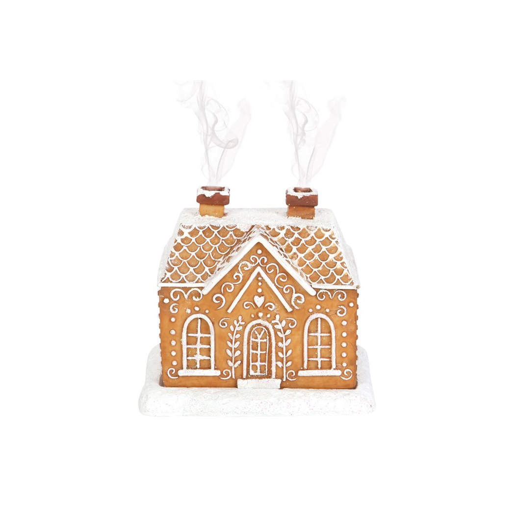 N/A Gingerbread House Incense Cone Burner -
