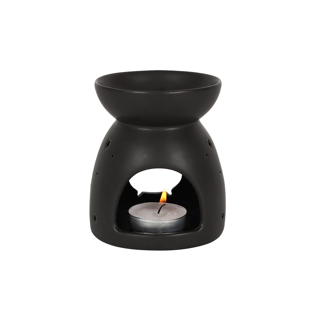 N/A Black Cauldron Cut Out Oil Burner -