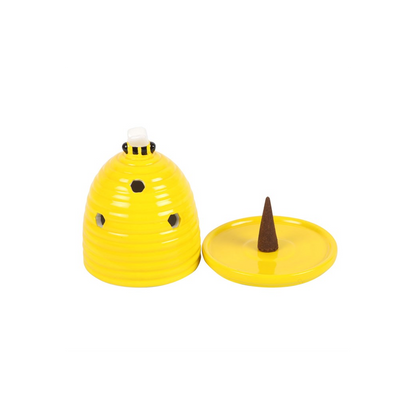 N/A Yellow Beehive Incense Cone Holder -