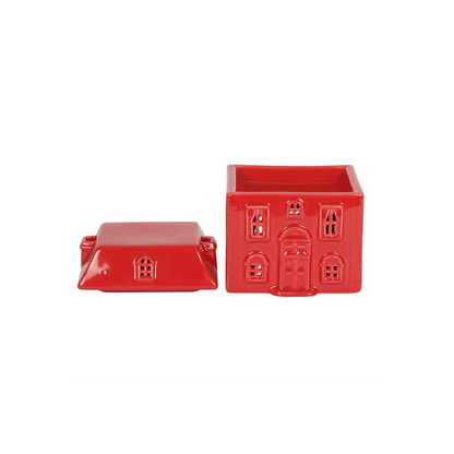 N/A Red Ceramic House Oil Burner -