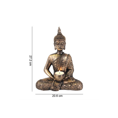N/A Sitting Thai Buddha Tealight Holder -