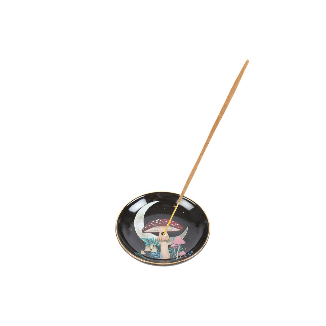 N/A Forest Mushroom Ceramic Incense Plate -