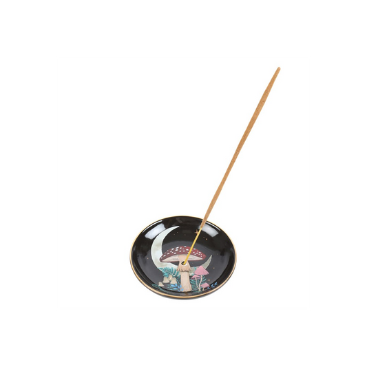 N/A Forest Mushroom Ceramic Incense Plate -