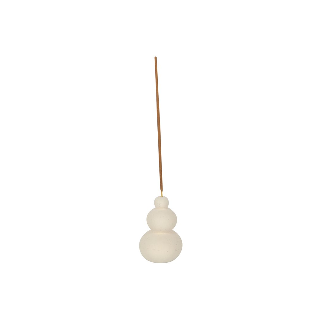 N/A Cream Speckle Balancing Stones Incense Stick Holder -
