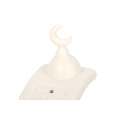 N/A Geometric Crescent Moon Incense Ash Catcher -