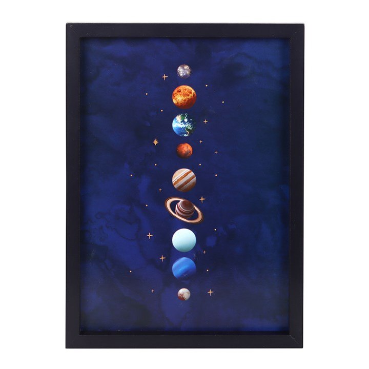 Framed Solar System Print – A Stellar Touch for Your Walls