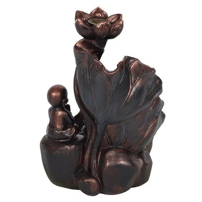 N/A Bronze Effect Buddha Backflow Incense Burner -