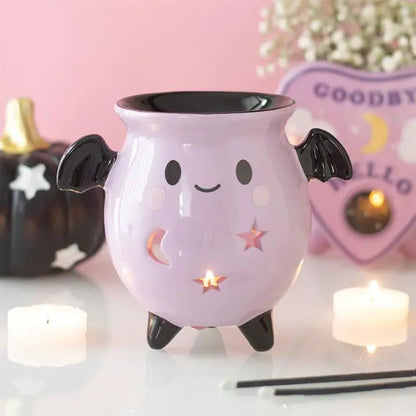 N/A Pastel Bat Brew Cauldron Oil Burner -