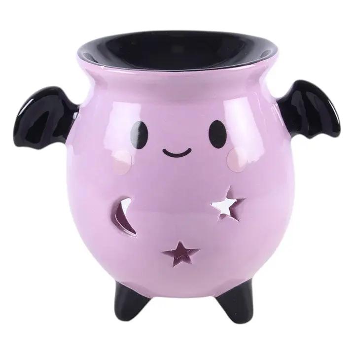 N/A Pastel Bat Brew Cauldron Oil Burner -