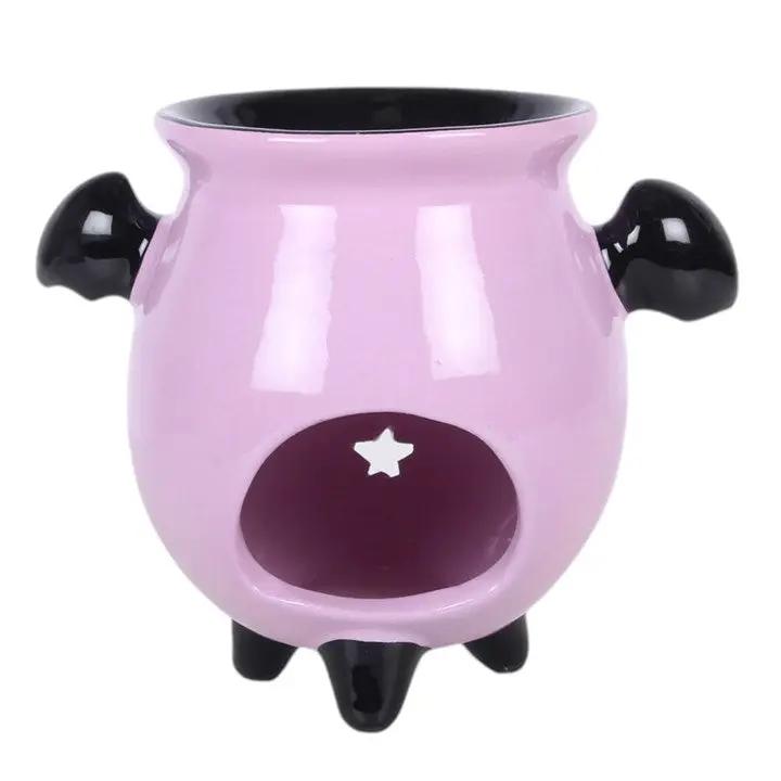 N/A Pastel Bat Brew Cauldron Oil Burner -