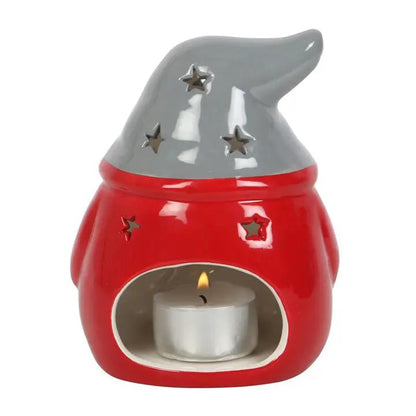 N/A Red and Grey Gonk Tealight Holder -