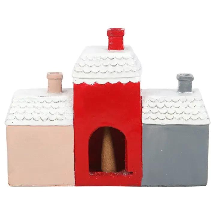 N/A Christmas Village Incense Cone Holder -