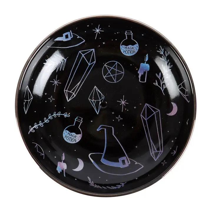 N/A Crystal Witch Incense Holder Plate -