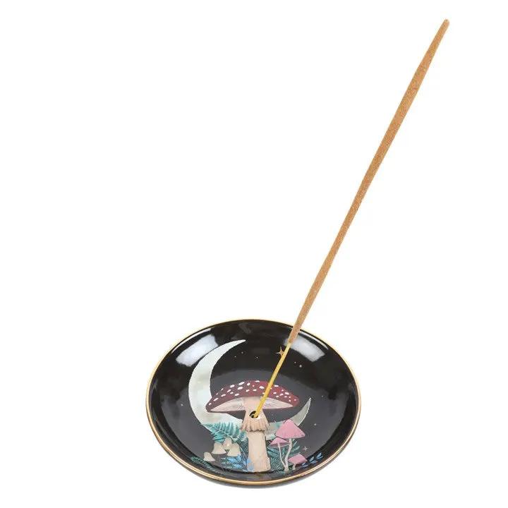 N/A Forest Mushroom Ceramic Incense Plate -